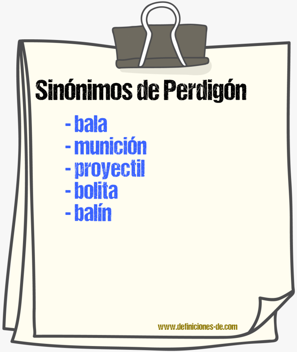 Sinnimos de perdign