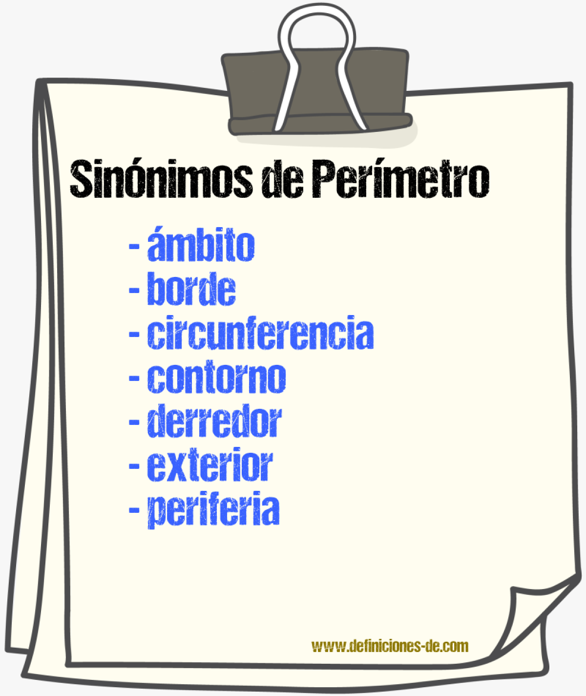 Sinnimos de permetro