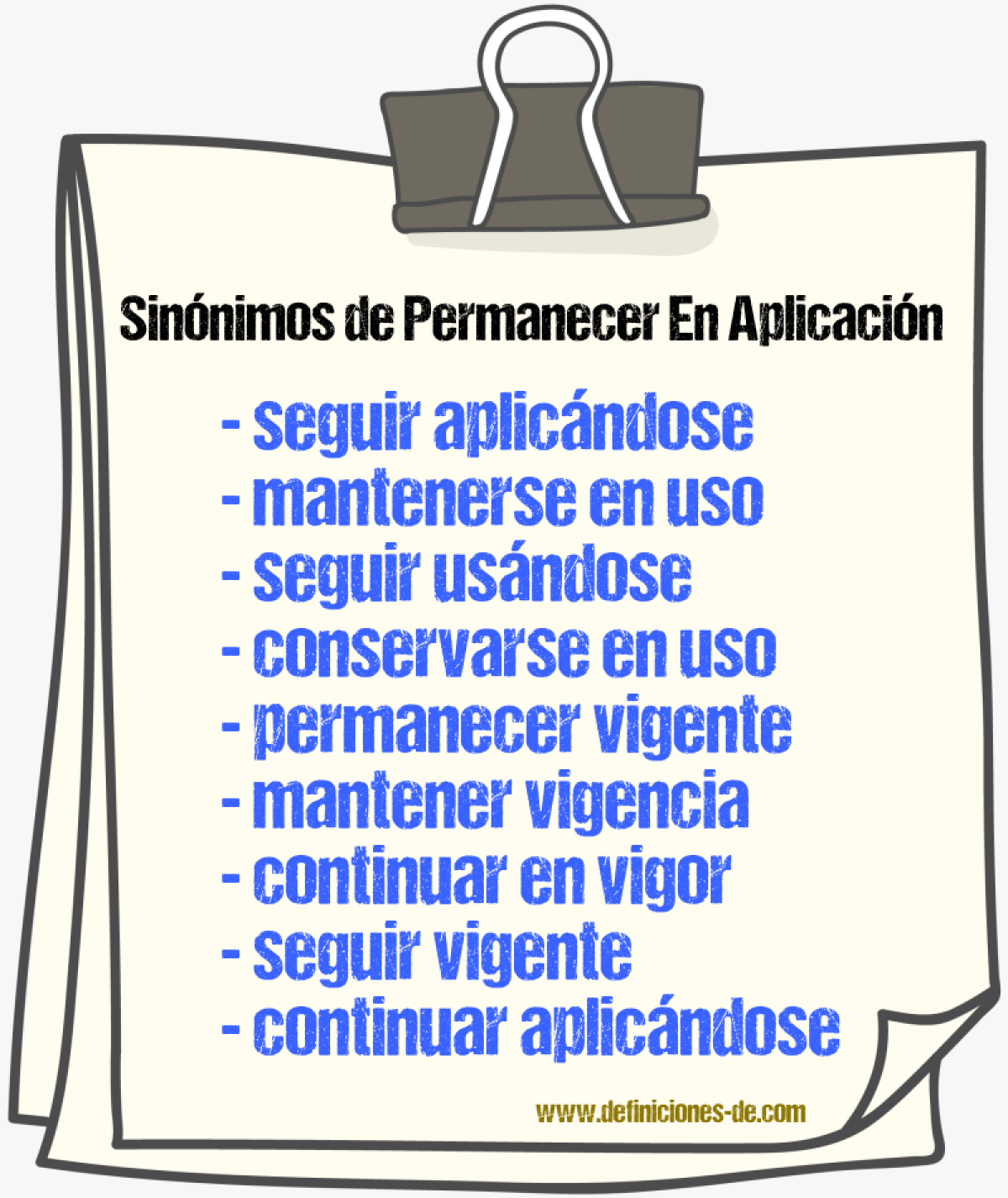 Sinónimos de permanecer en aplicación