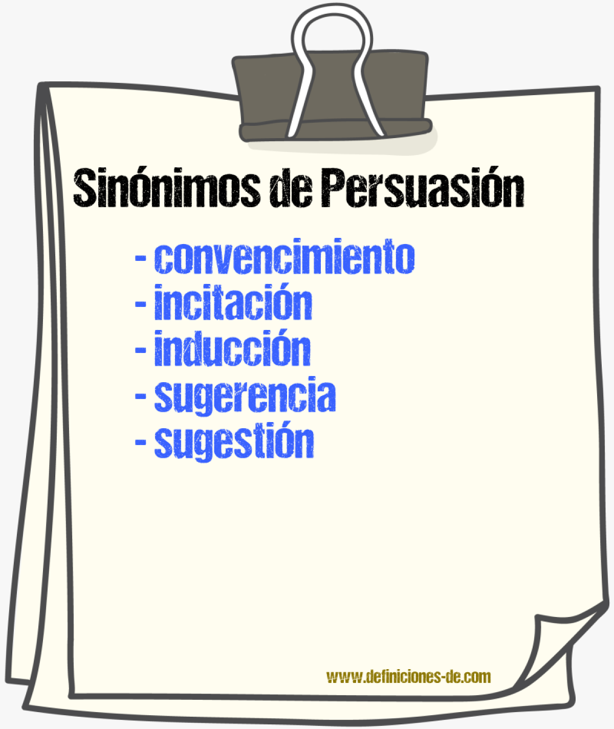 Sinnimos de persuasin