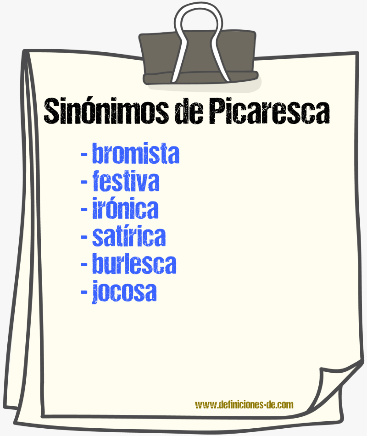 Sinónimos de picaresca