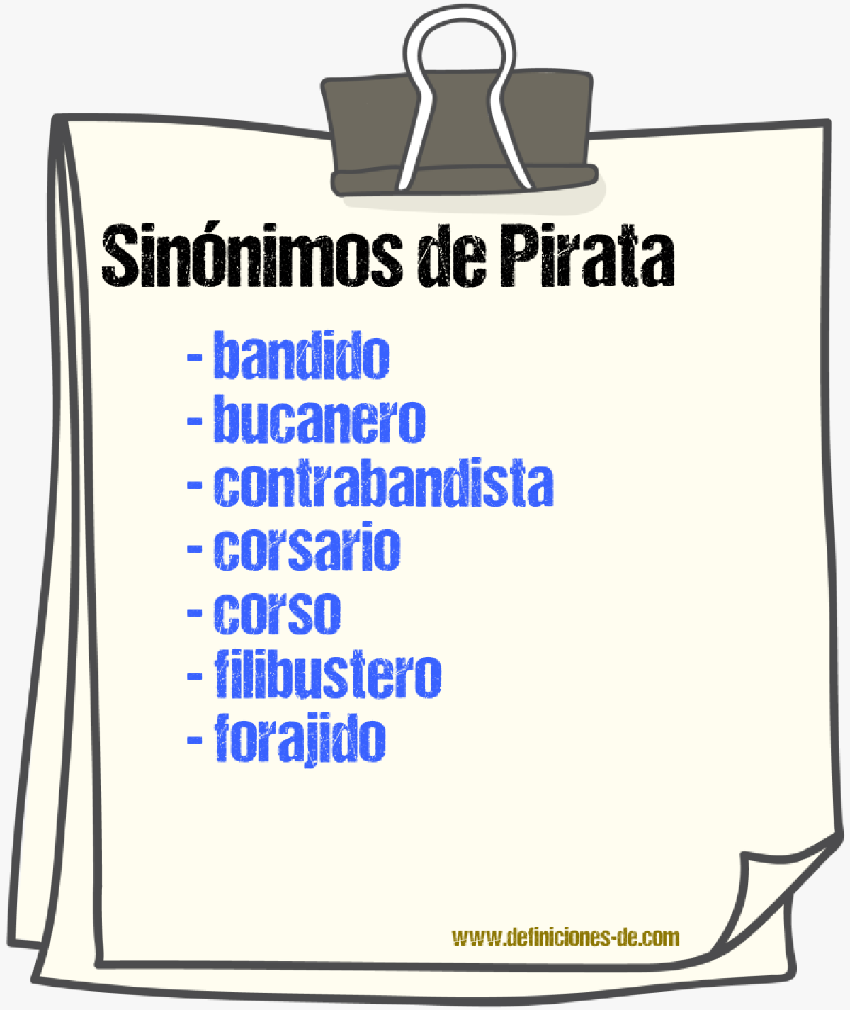 Sinnimos de pirata