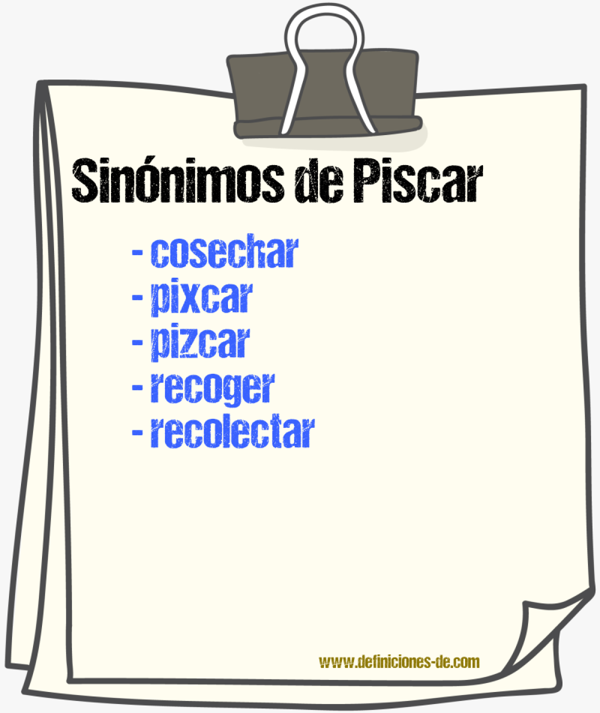 Sinnimos de piscar