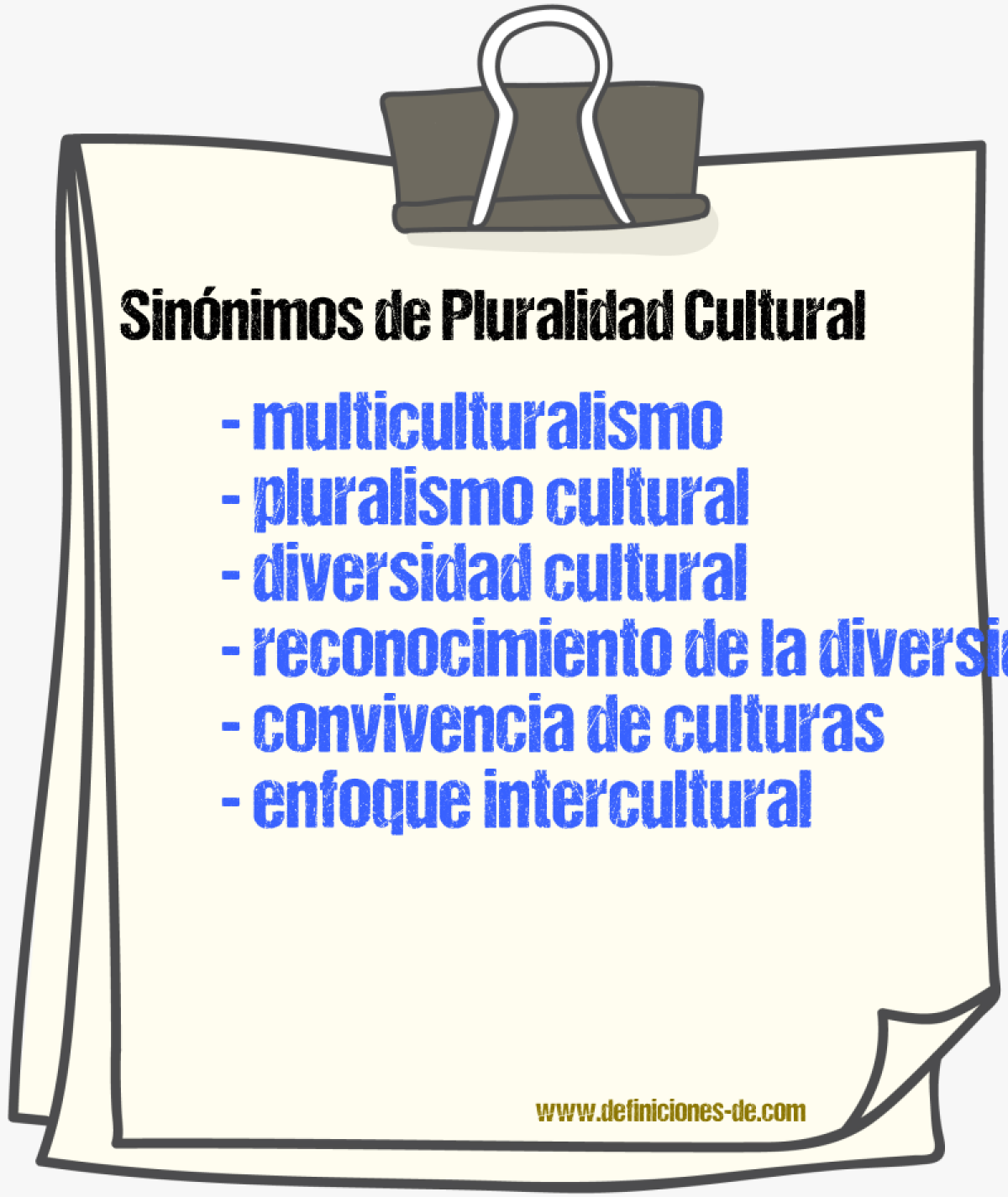 Sinónimos de pluralidad cultural