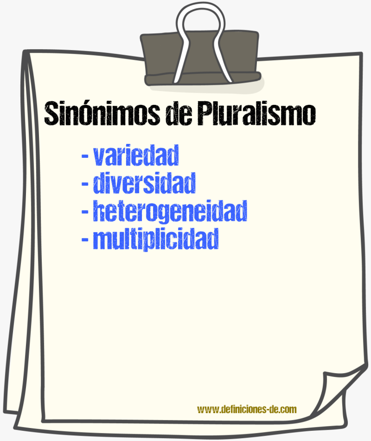 Sinnimos de pluralismo