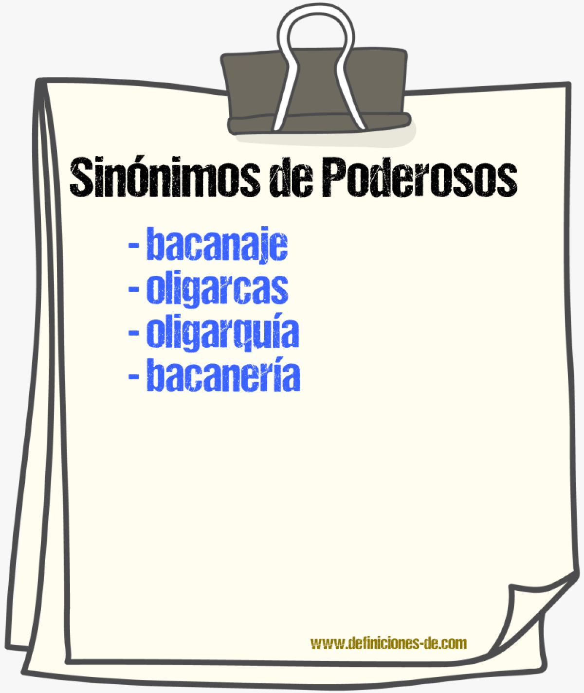 Sinnimos de poderosos