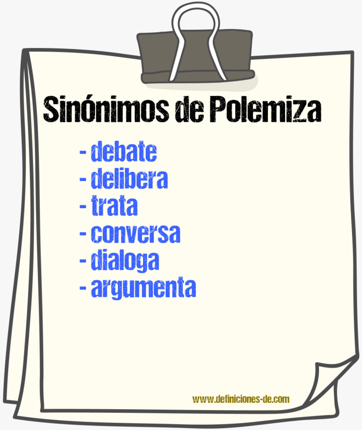 Sinónimos de polemiza