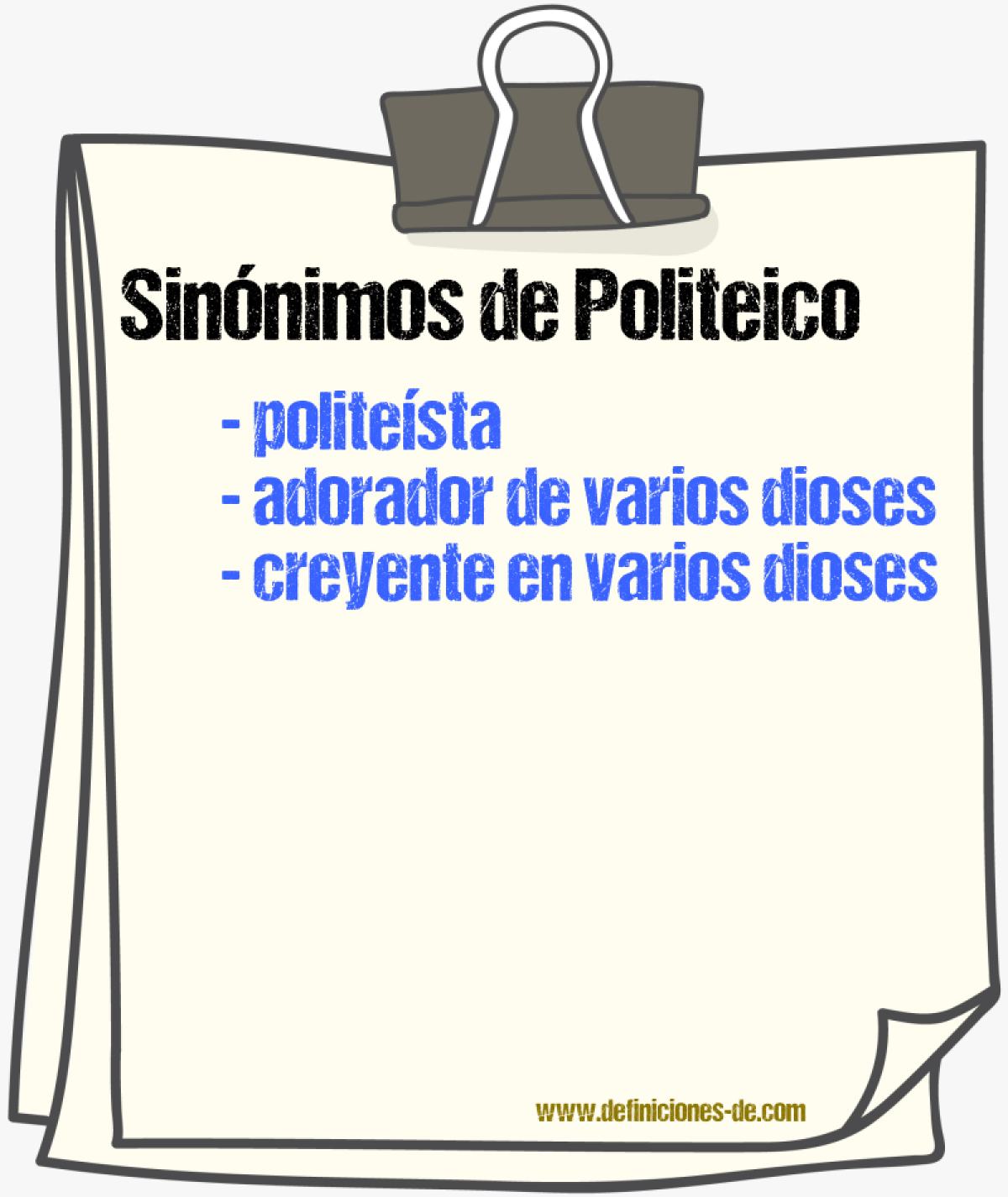 Sinónimos de politeico