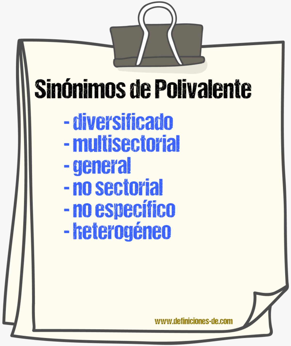 Sinónimos de polivalente