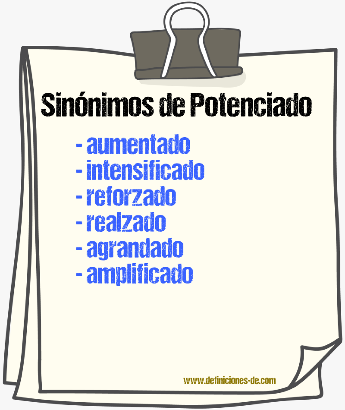 Sinónimos de potenciado