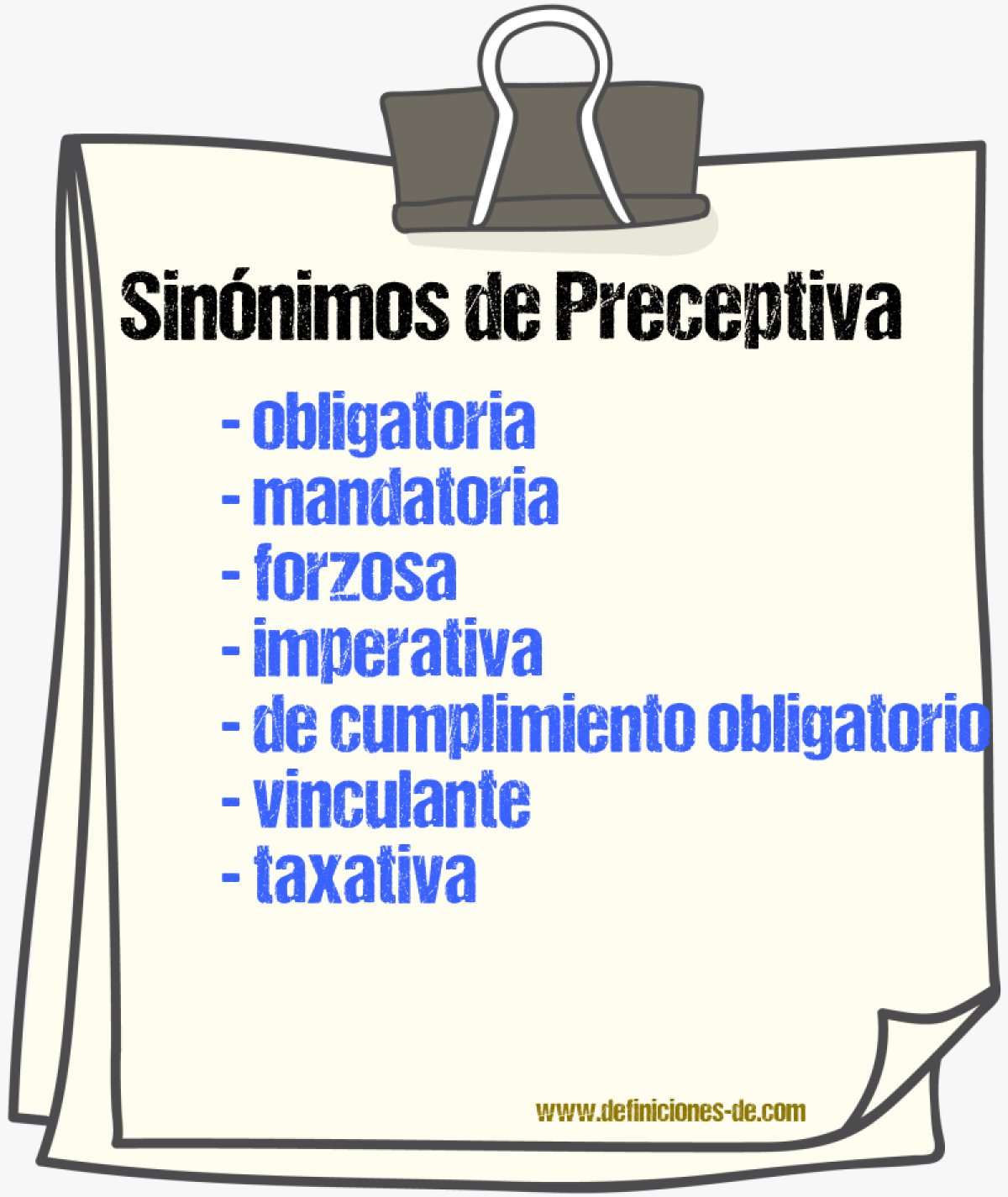 Sinónimos de preceptiva