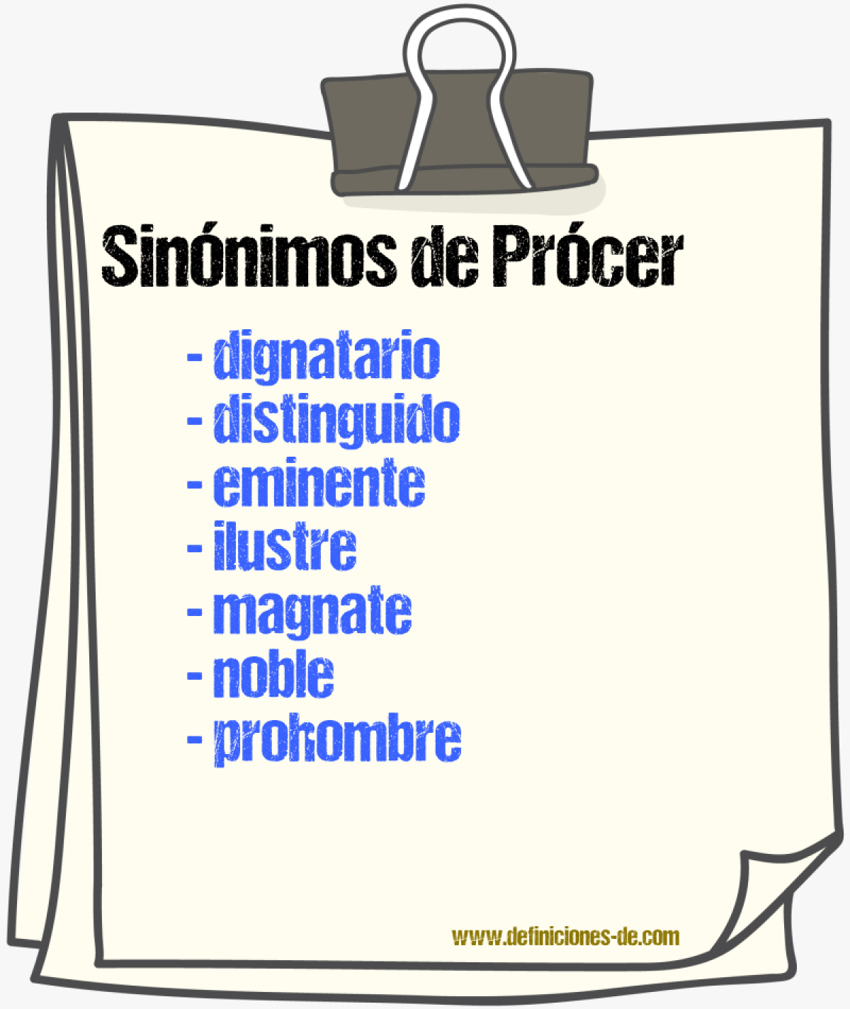 Sinnimos de prcer