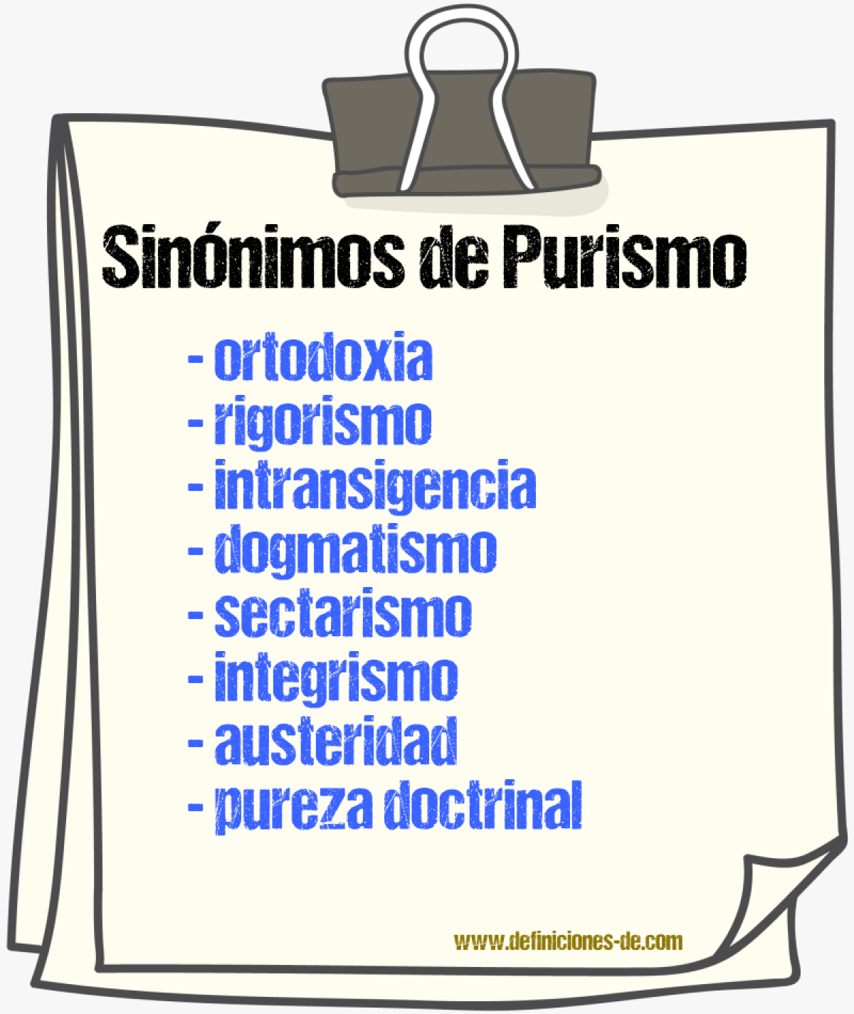 Sinónimos de purismo