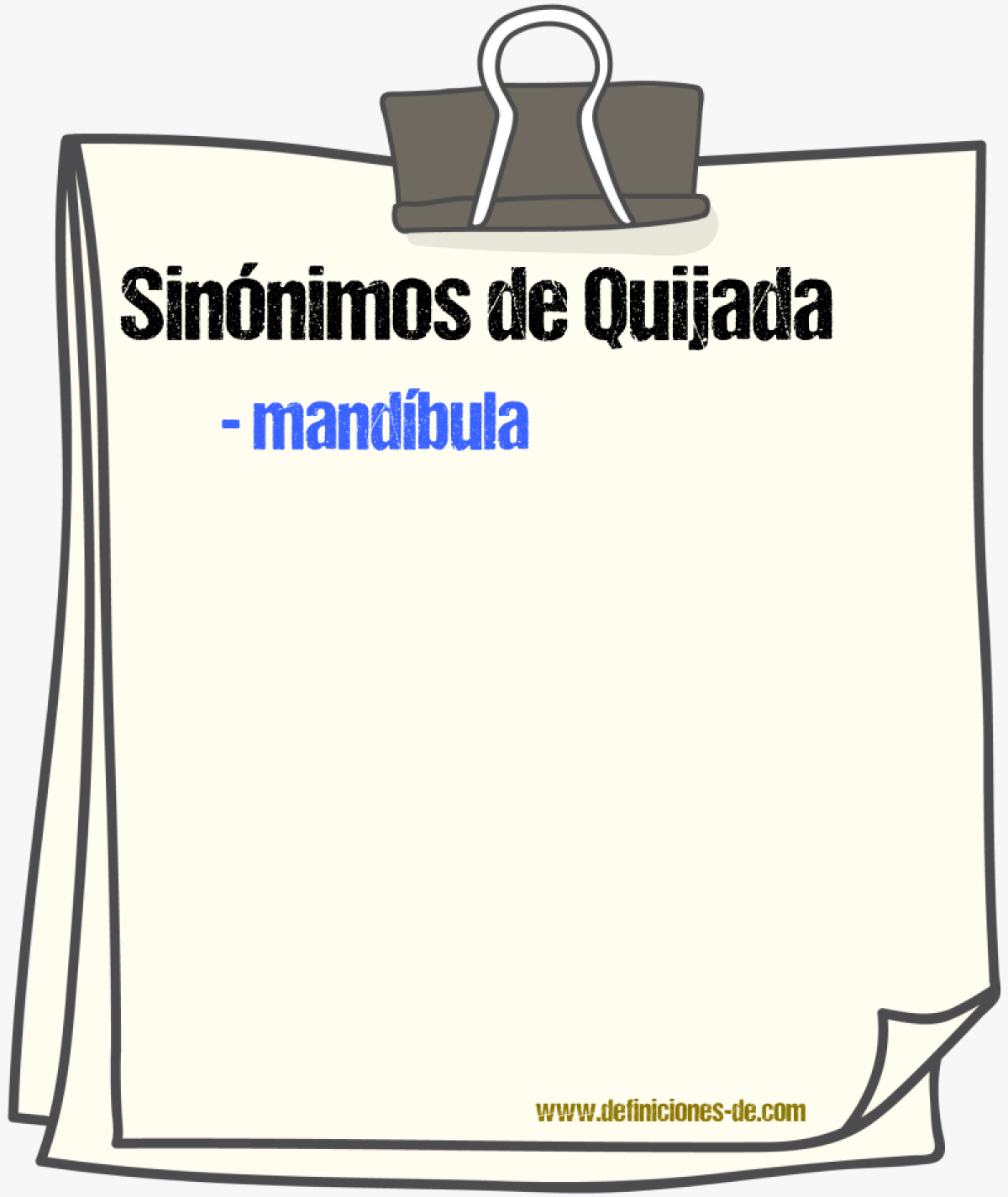 Sinnimos de quijada