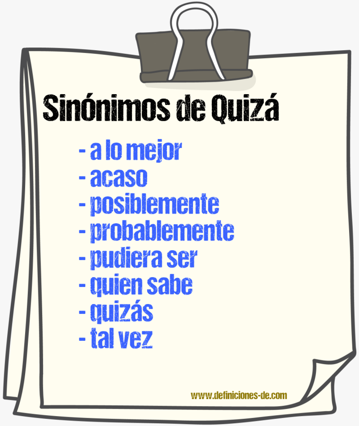 Sinnimos de quiz