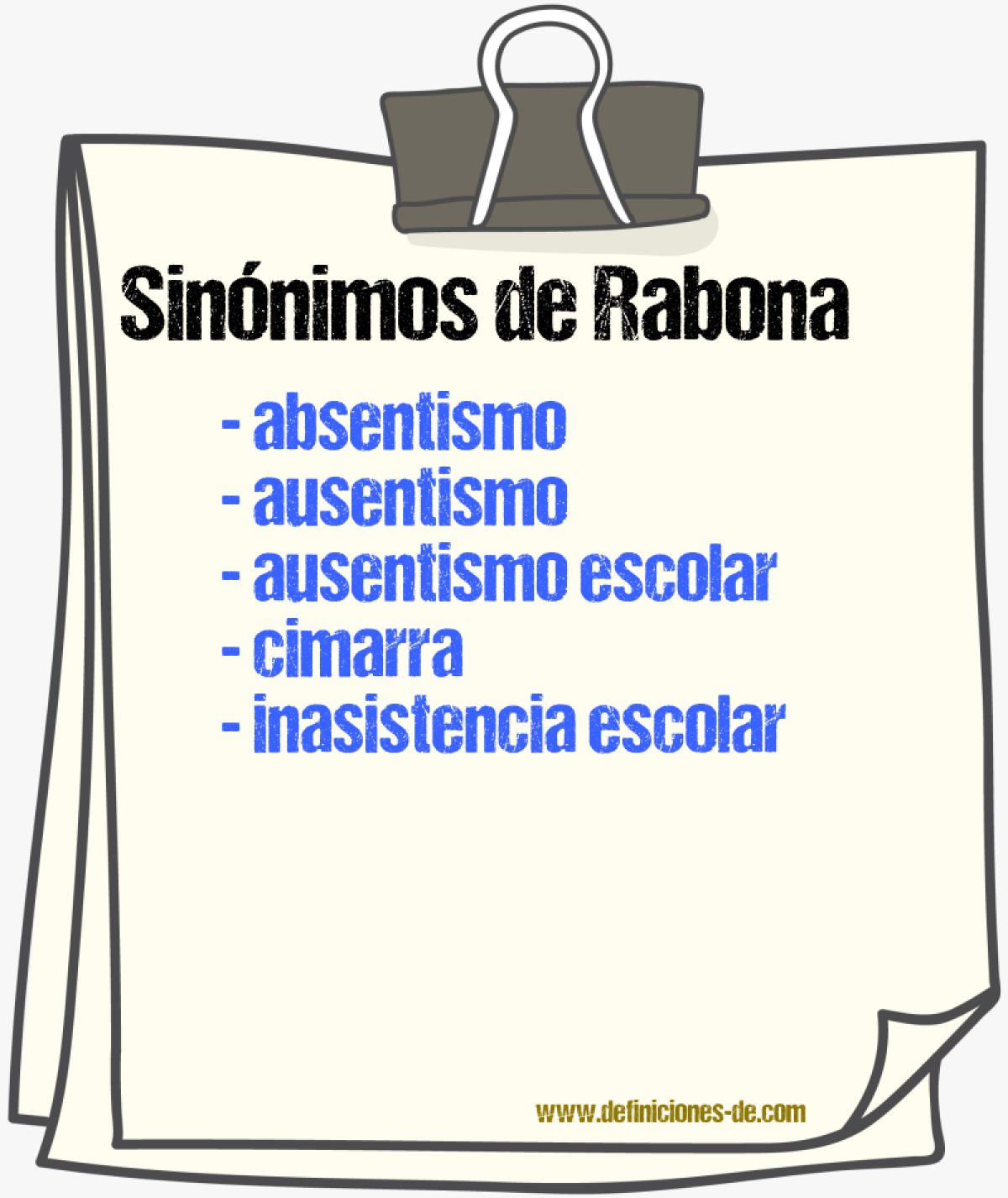 Sinnimos de rabona