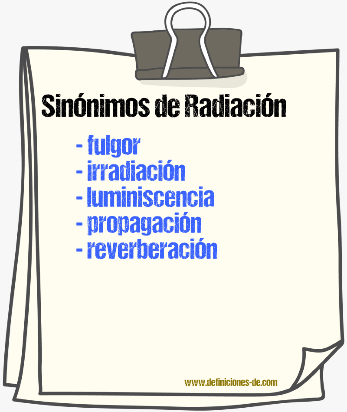 Sinnimos de radiacin