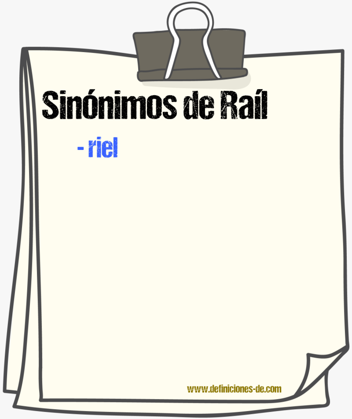 Sinnimos de ral