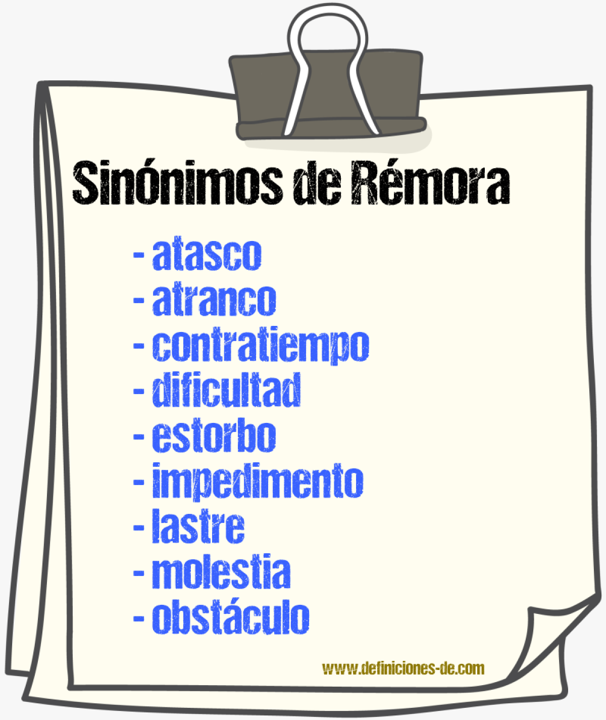 Sinnimos de rmora