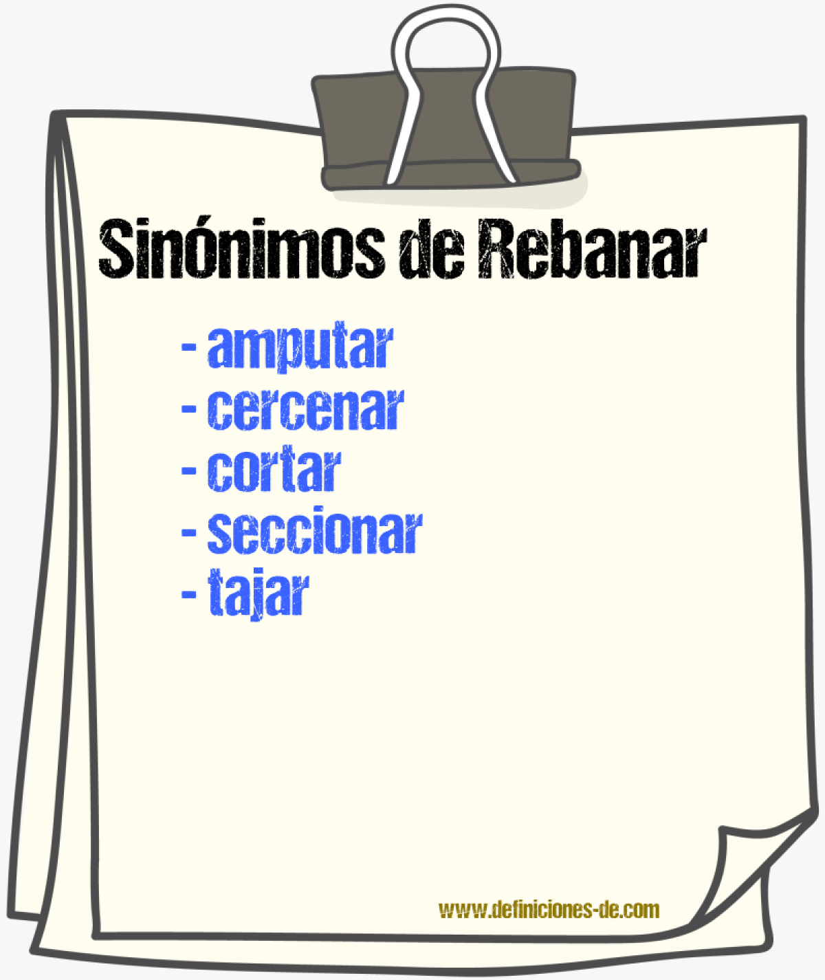 Sinnimos de rebanar