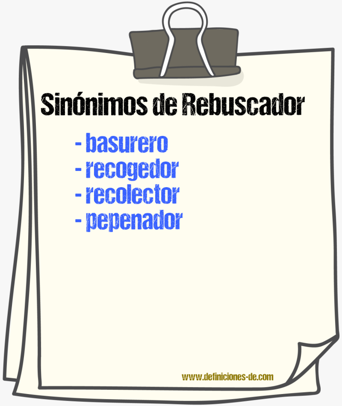 Sinnimos de rebuscador