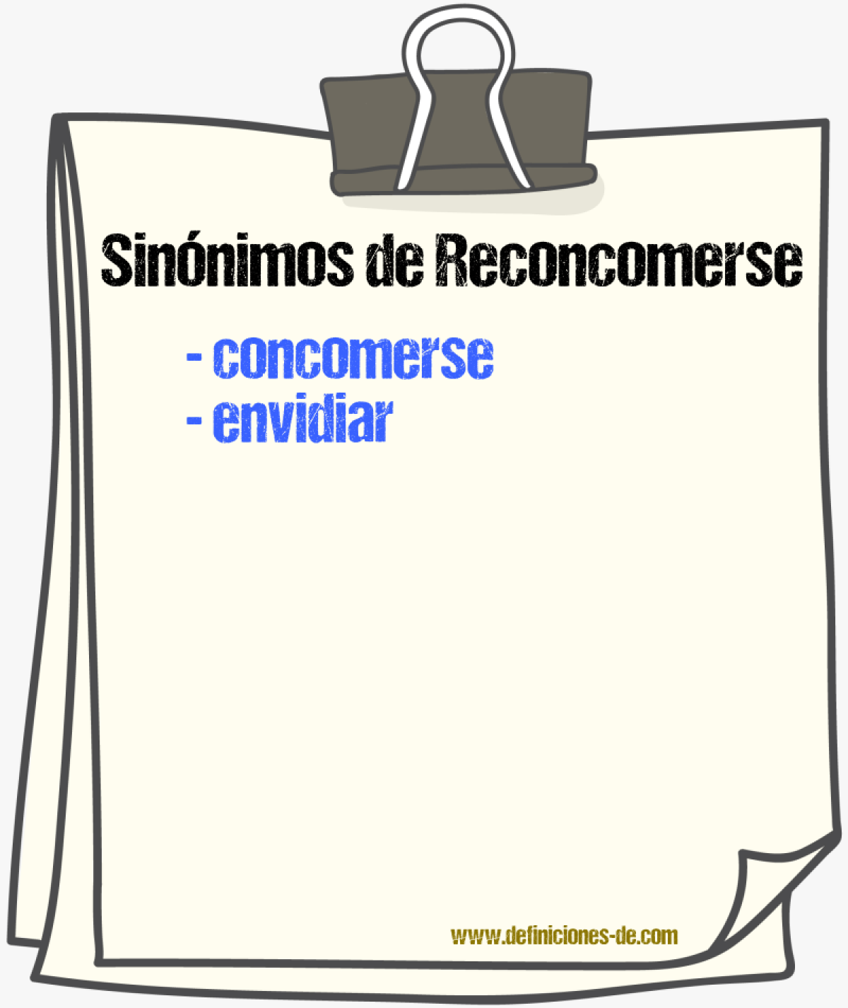 Sinnimos de reconcomerse