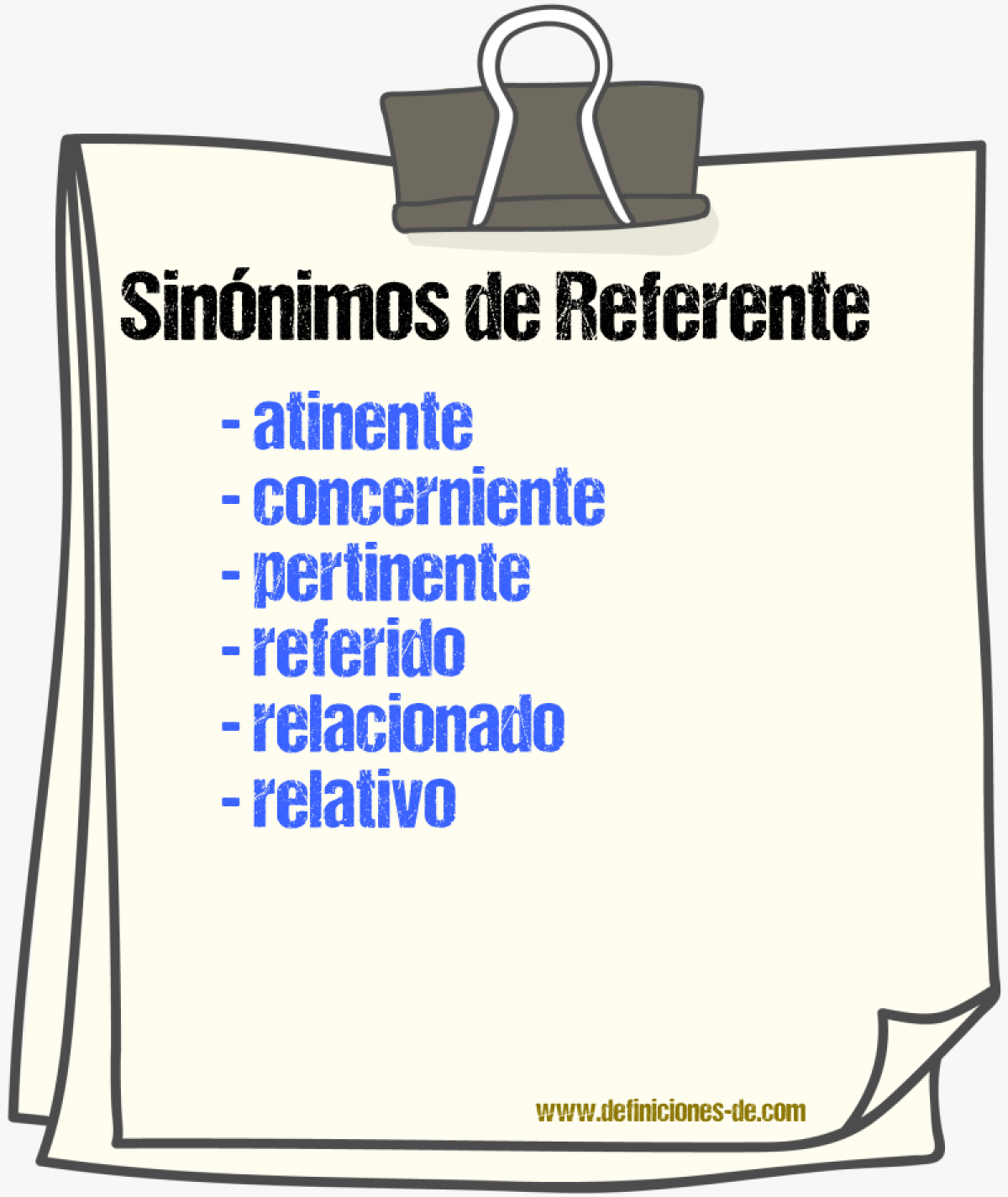 Sinnimos de referente