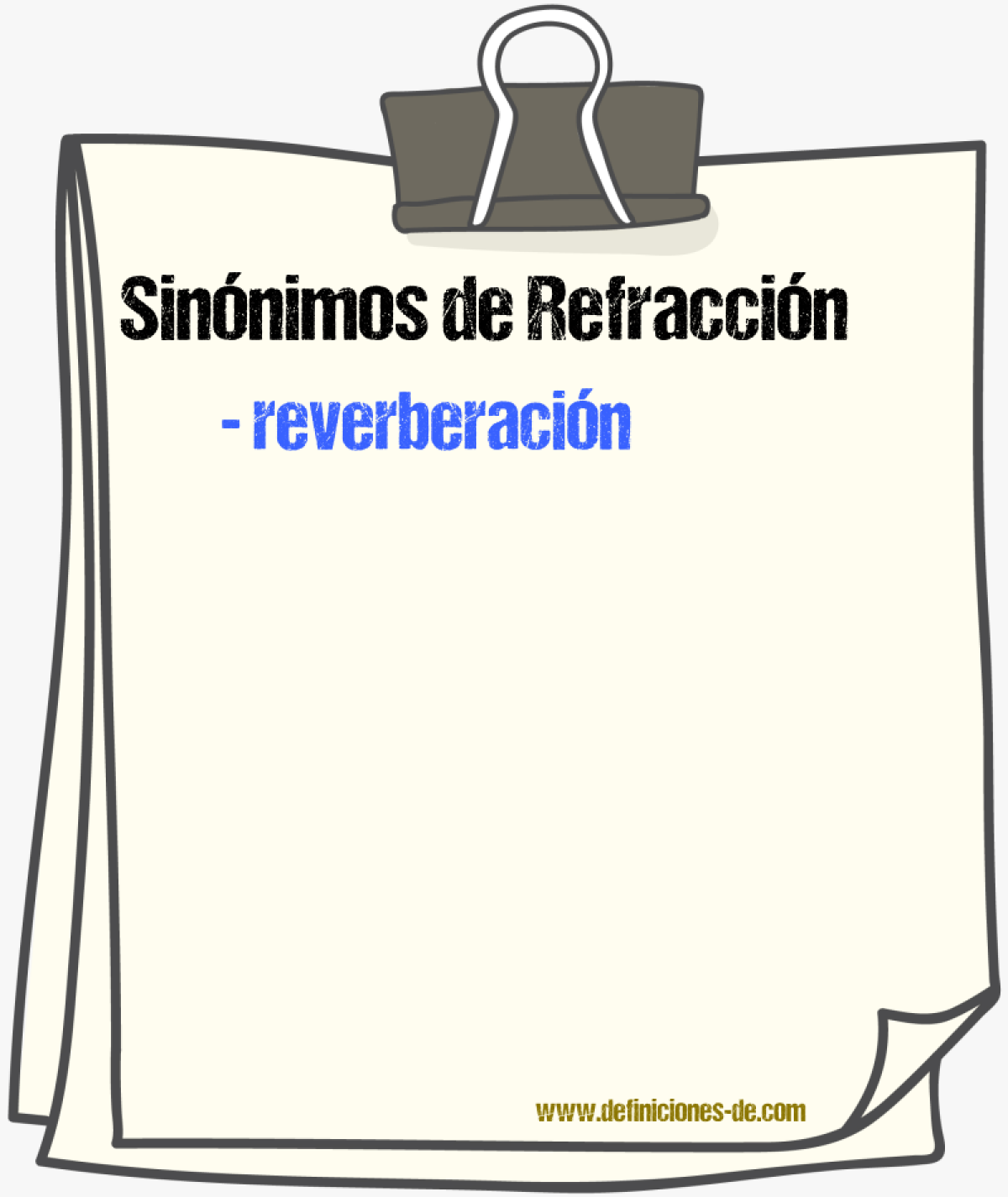 Sinnimos de refraccin