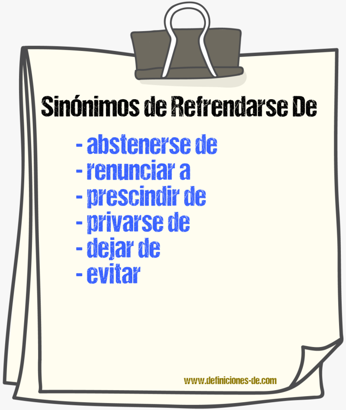 Sinónimos de refrendarse de