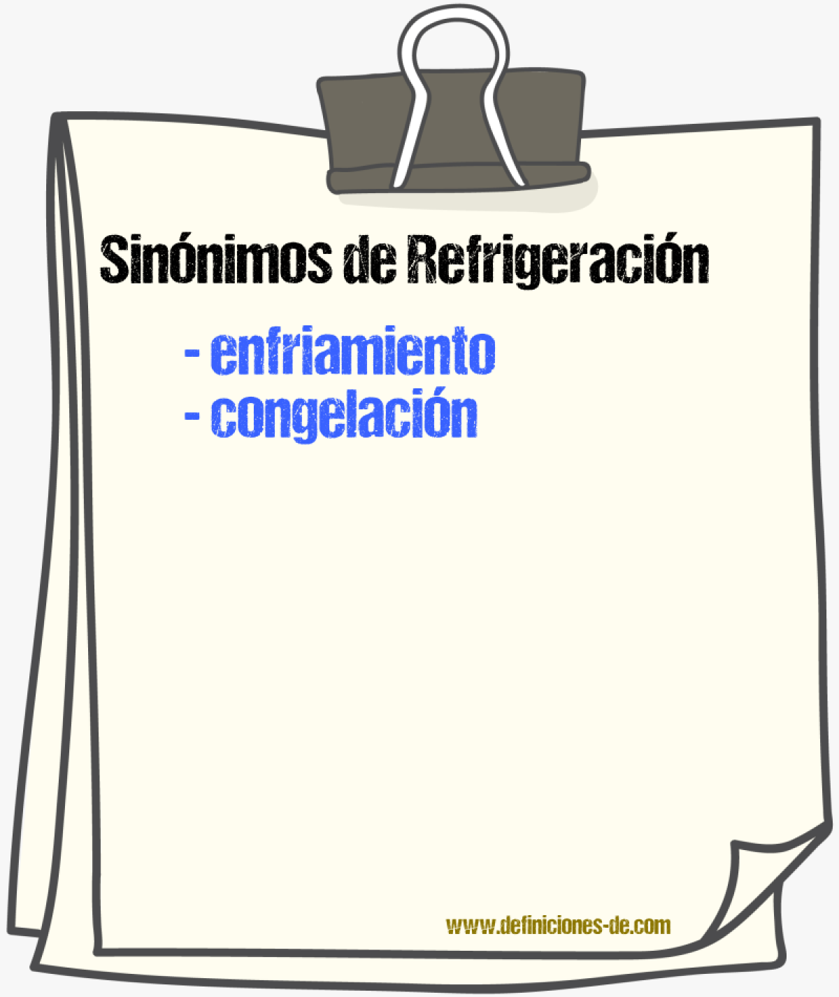 Sinnimos de refrigeracin