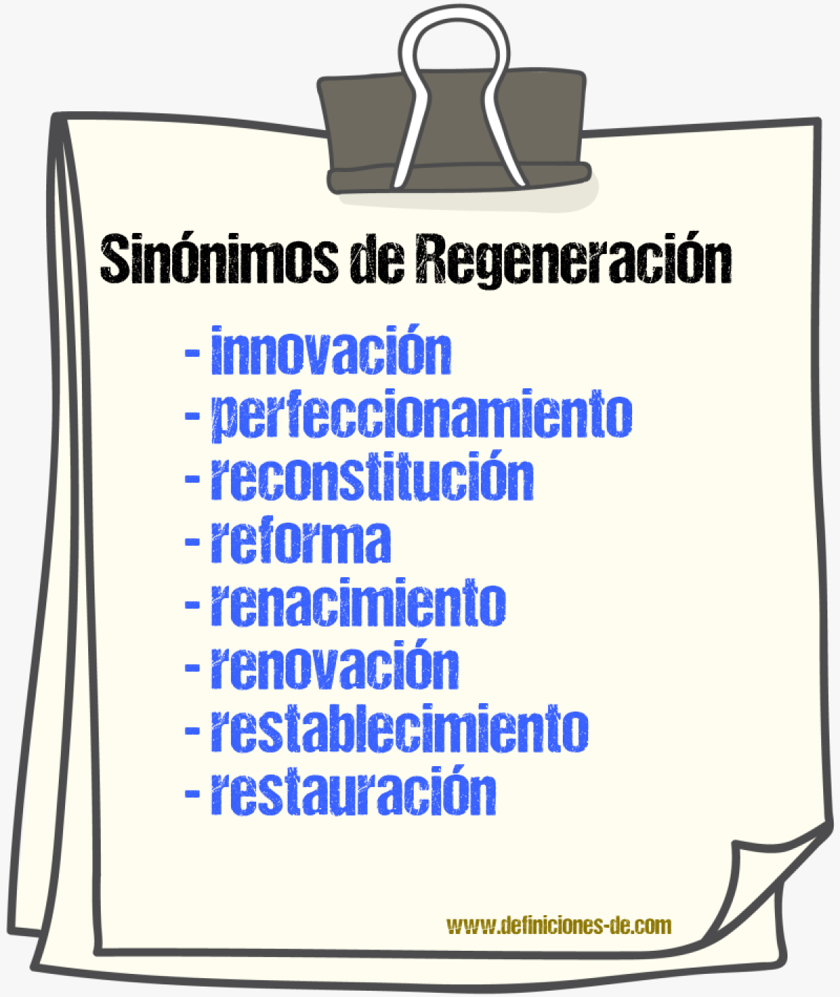 Sinnimos de regeneracin