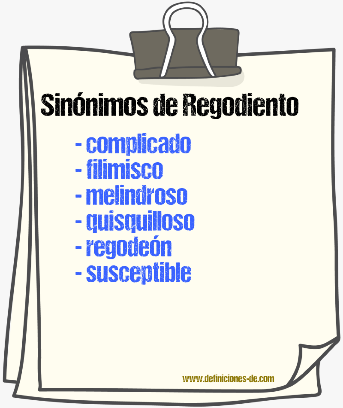 Sinnimos de regodiento