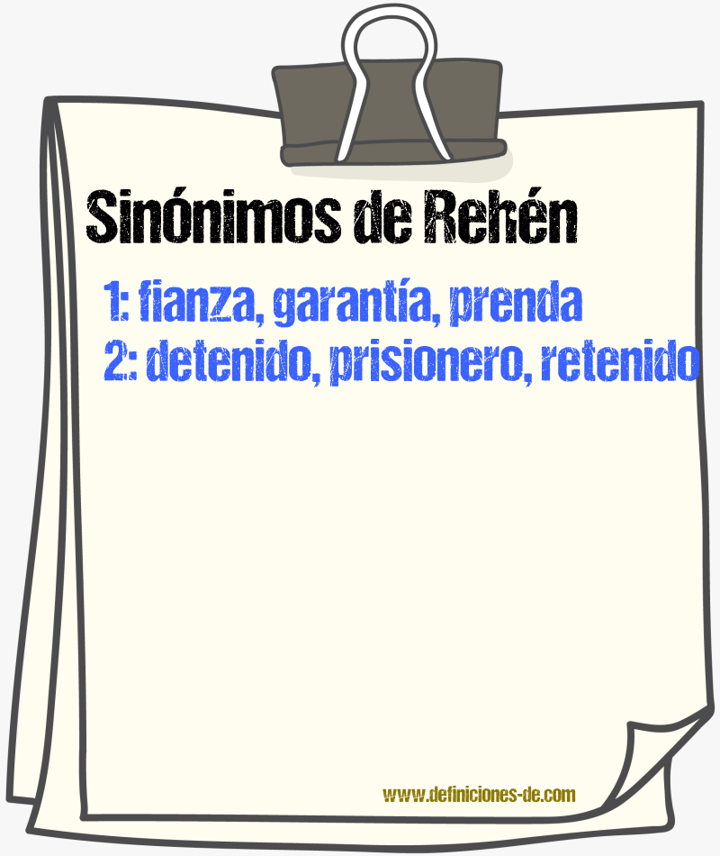 Sinnimos de rehn