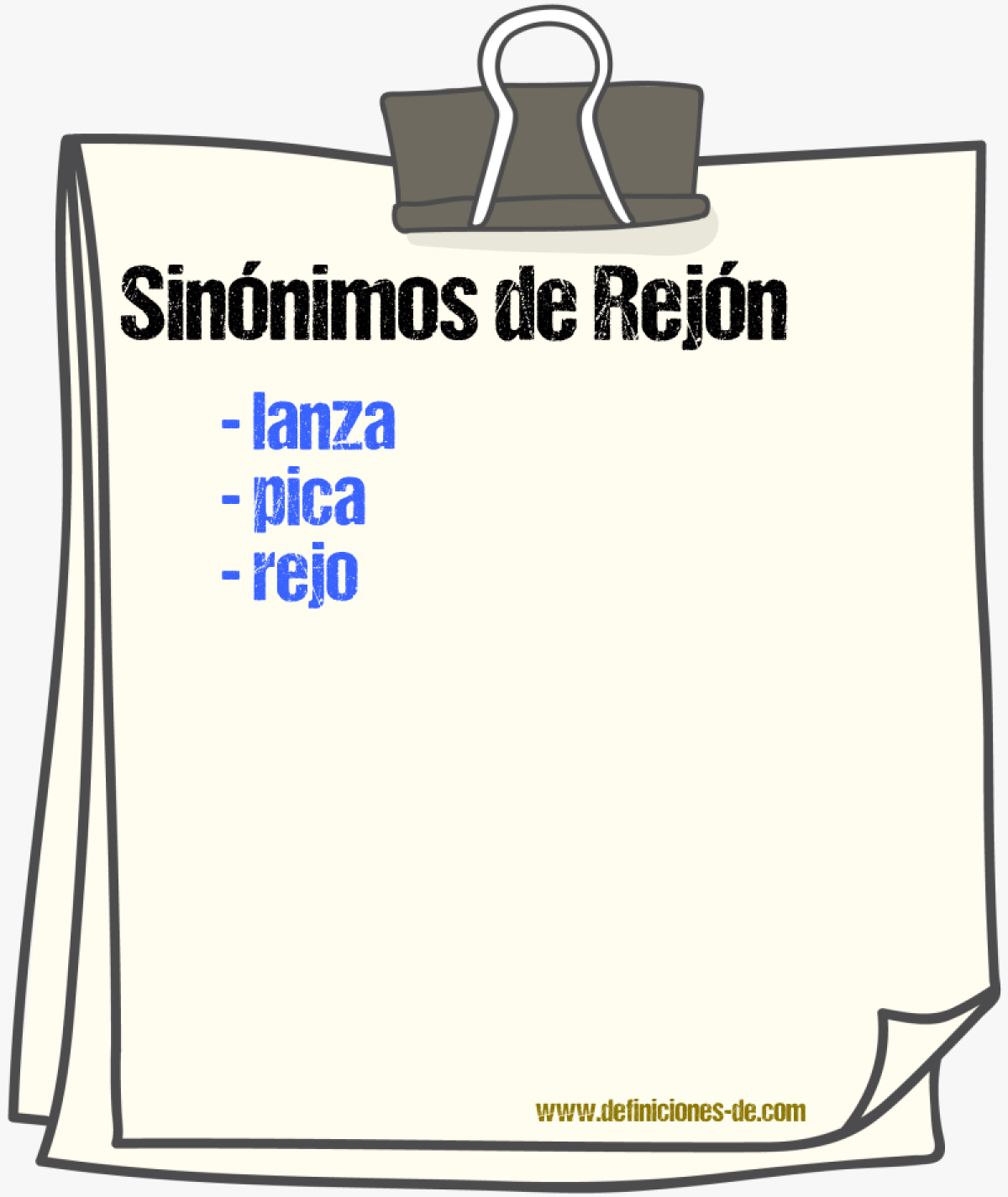 Sinnimos de rejn