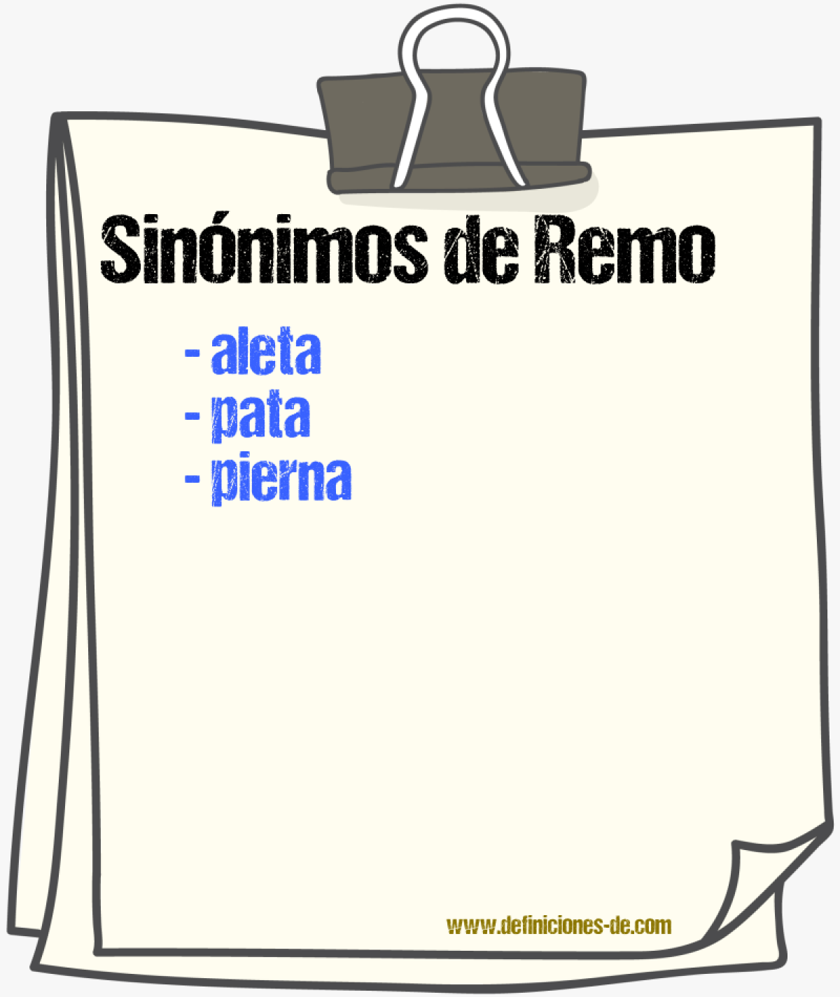 Sinnimos de remo