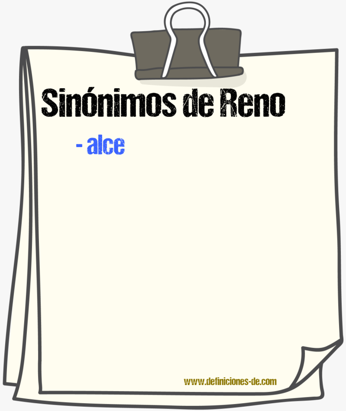 Sinnimos de reno