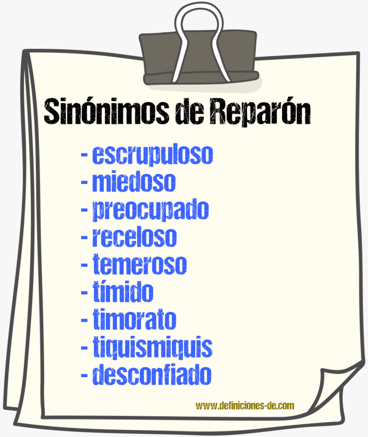 Sinnimos de reparn