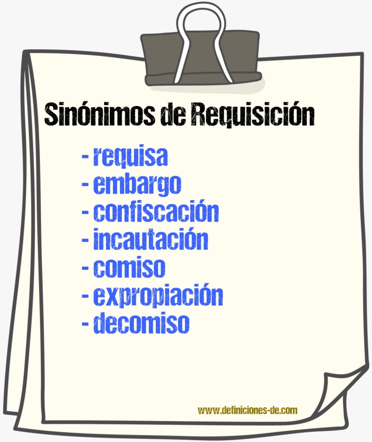 Sinnimos de requisicin