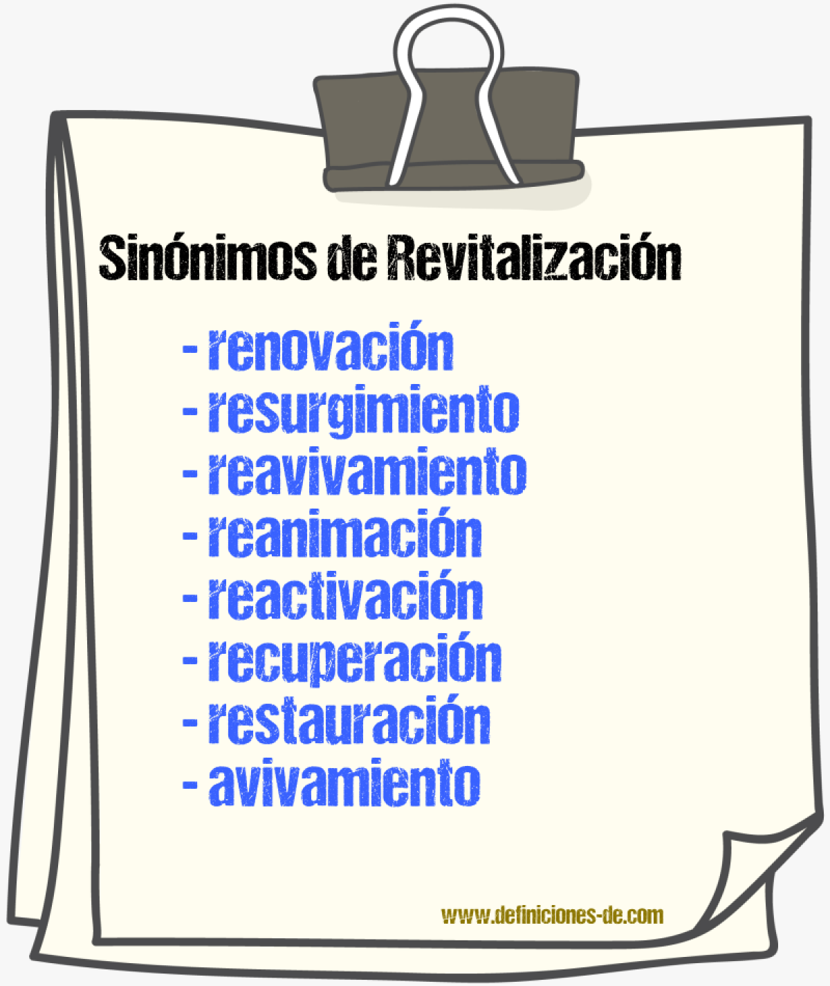 Sinnimos de revitalizacin