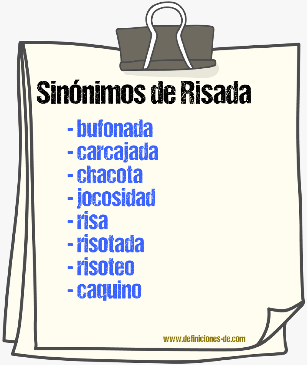 Sinnimos de risada