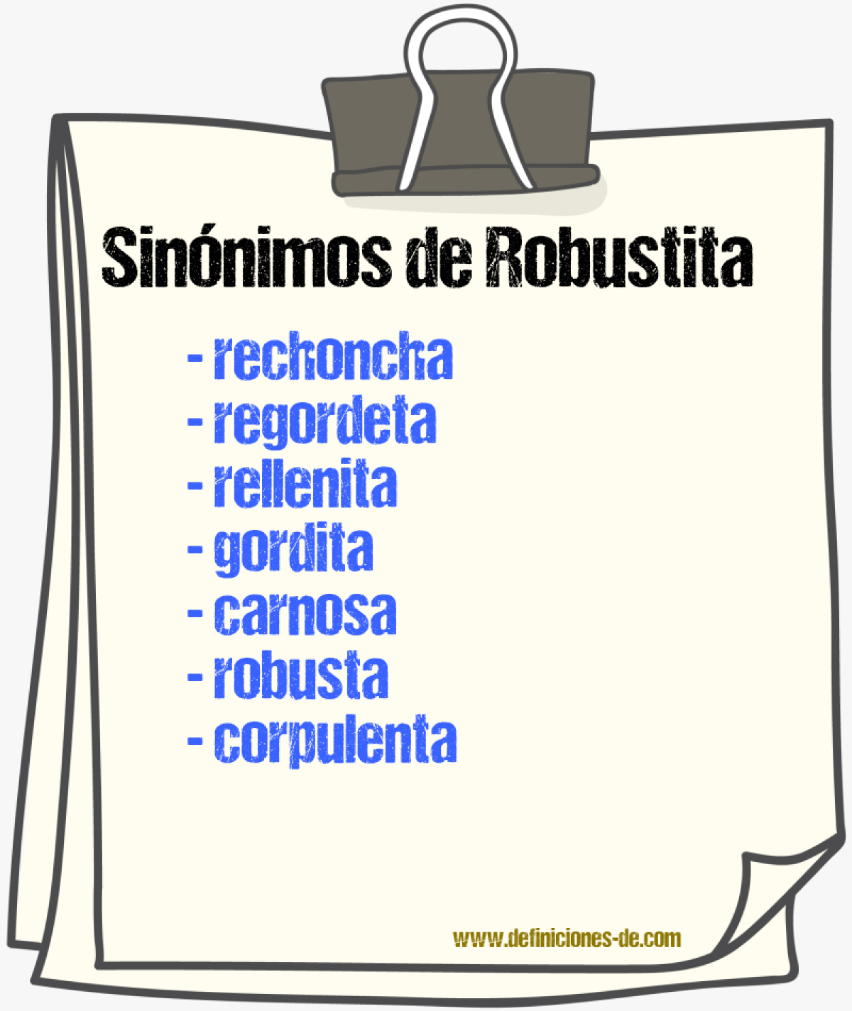 Sinónimos de robustita