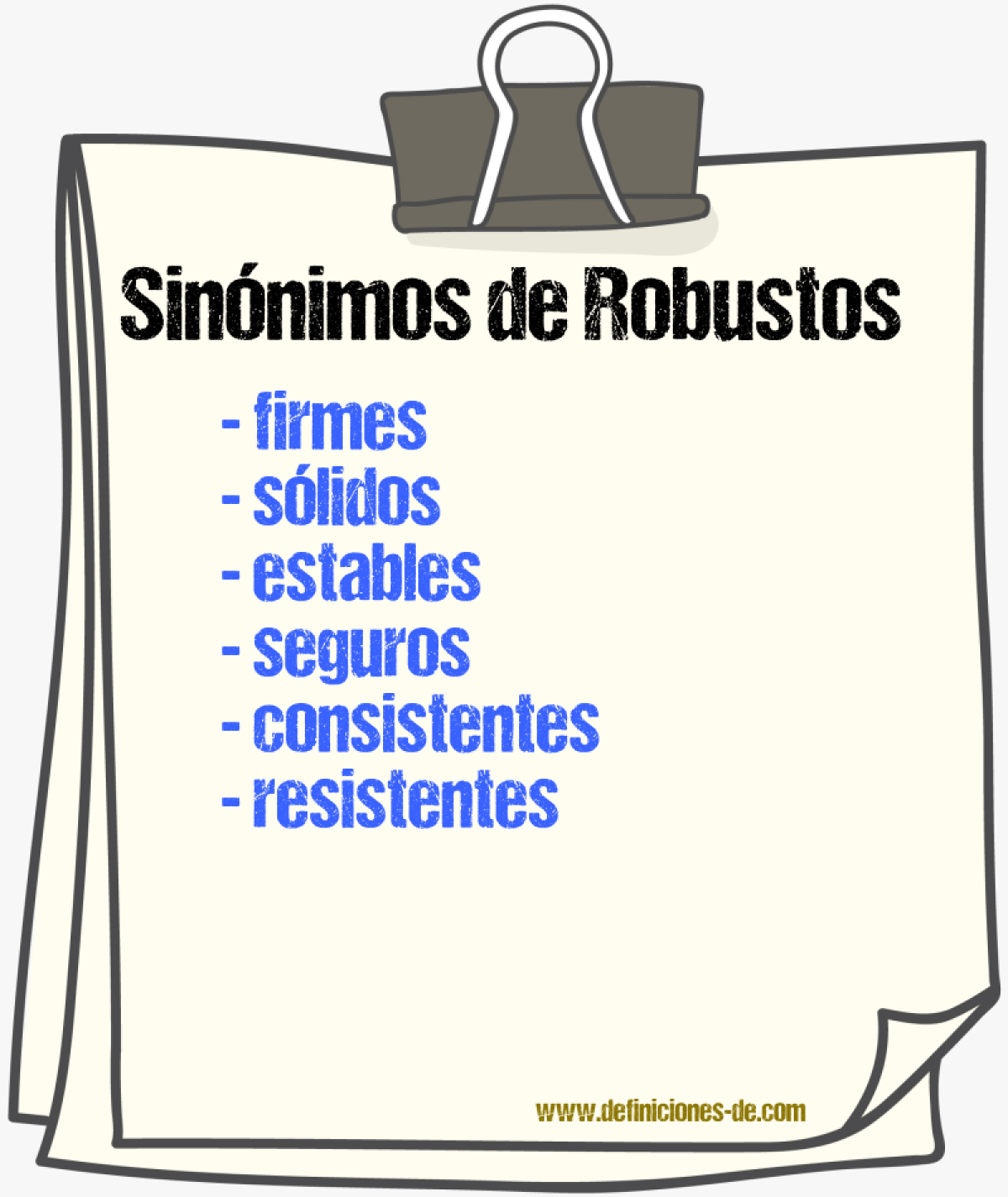 Sinónimos de robustos