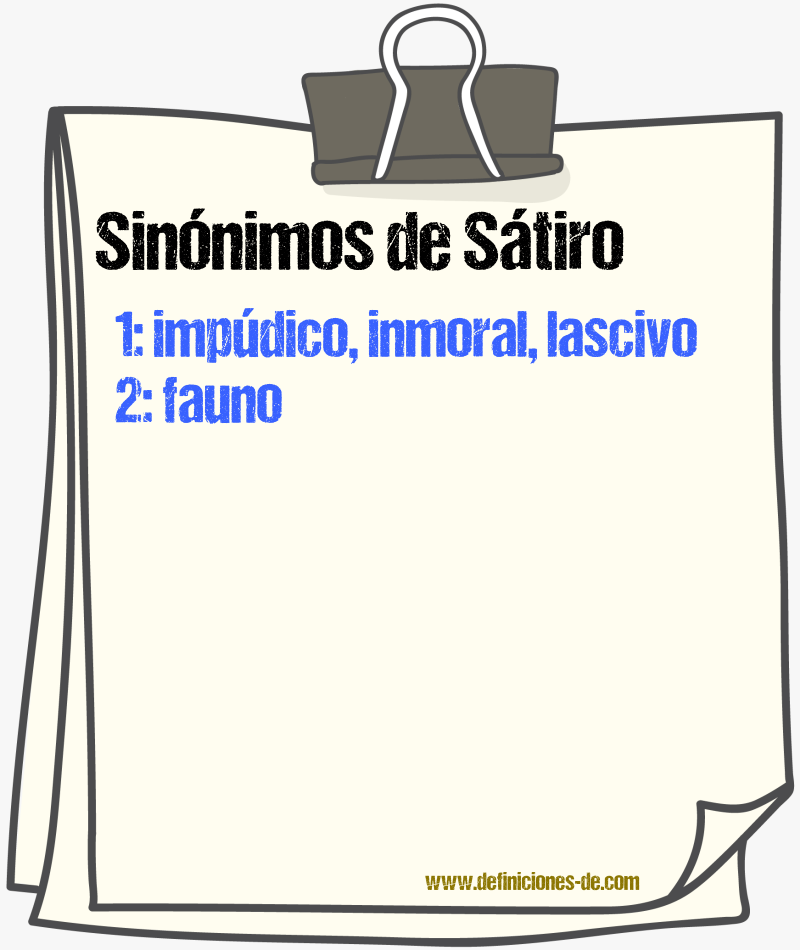 Sinnimos de stiro