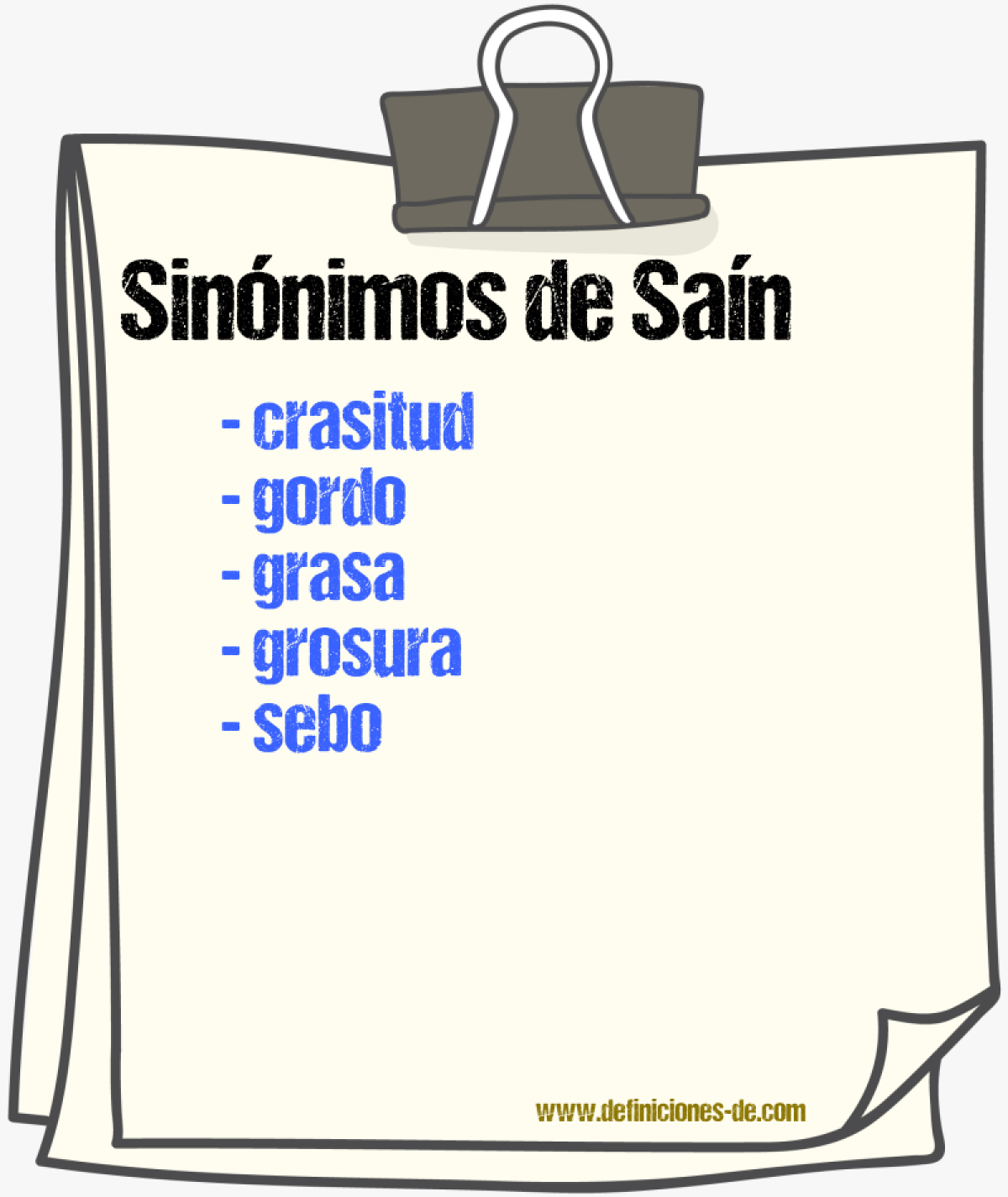 Sinnimos de san