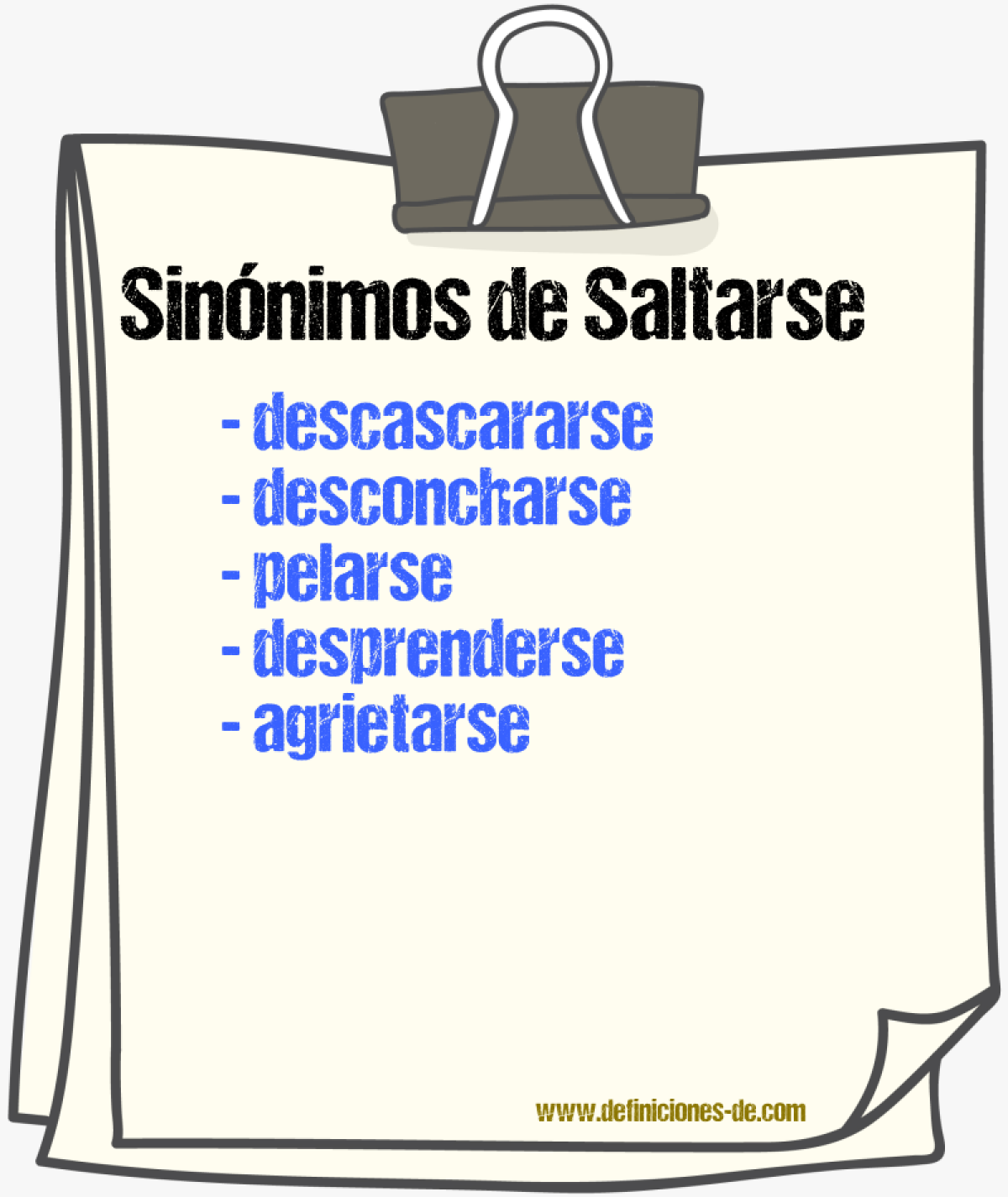 Sinónimos de saltarse
