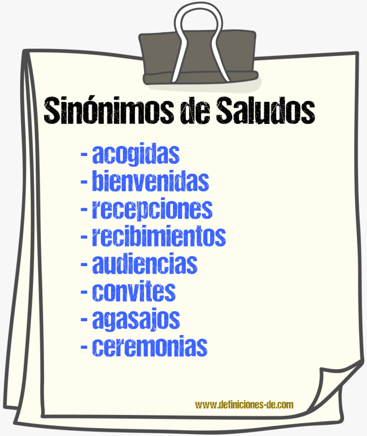 Sinónimos de saludos