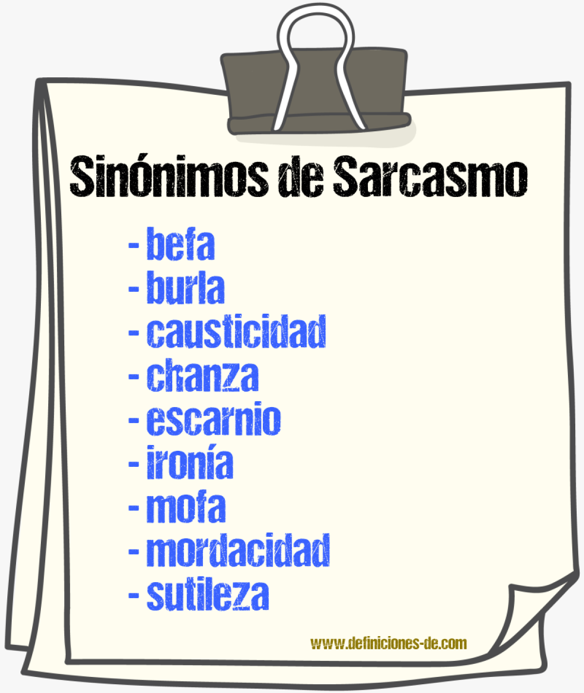 Sinnimos de sarcasmo