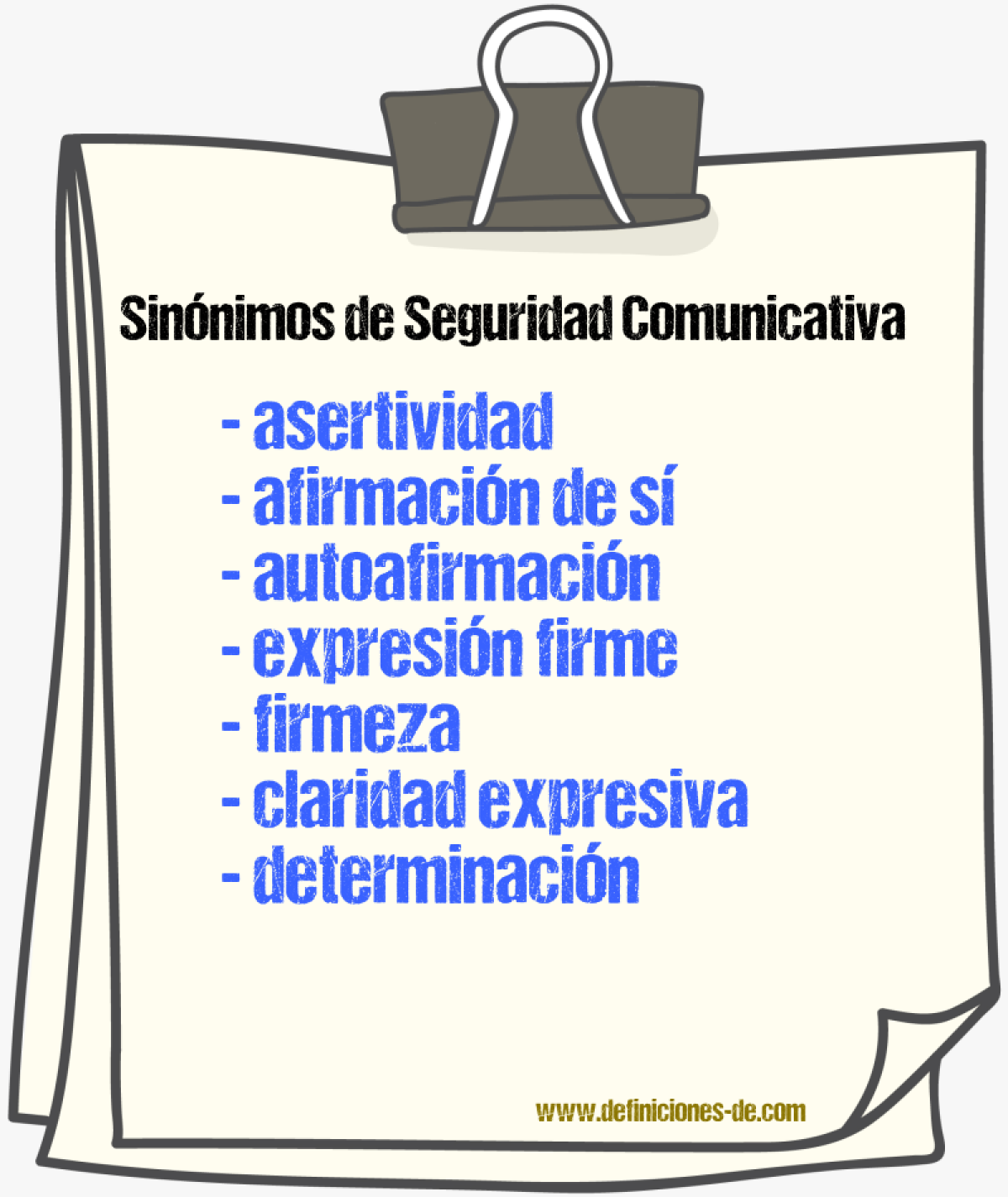 Sinónimos de seguridad comunicativa