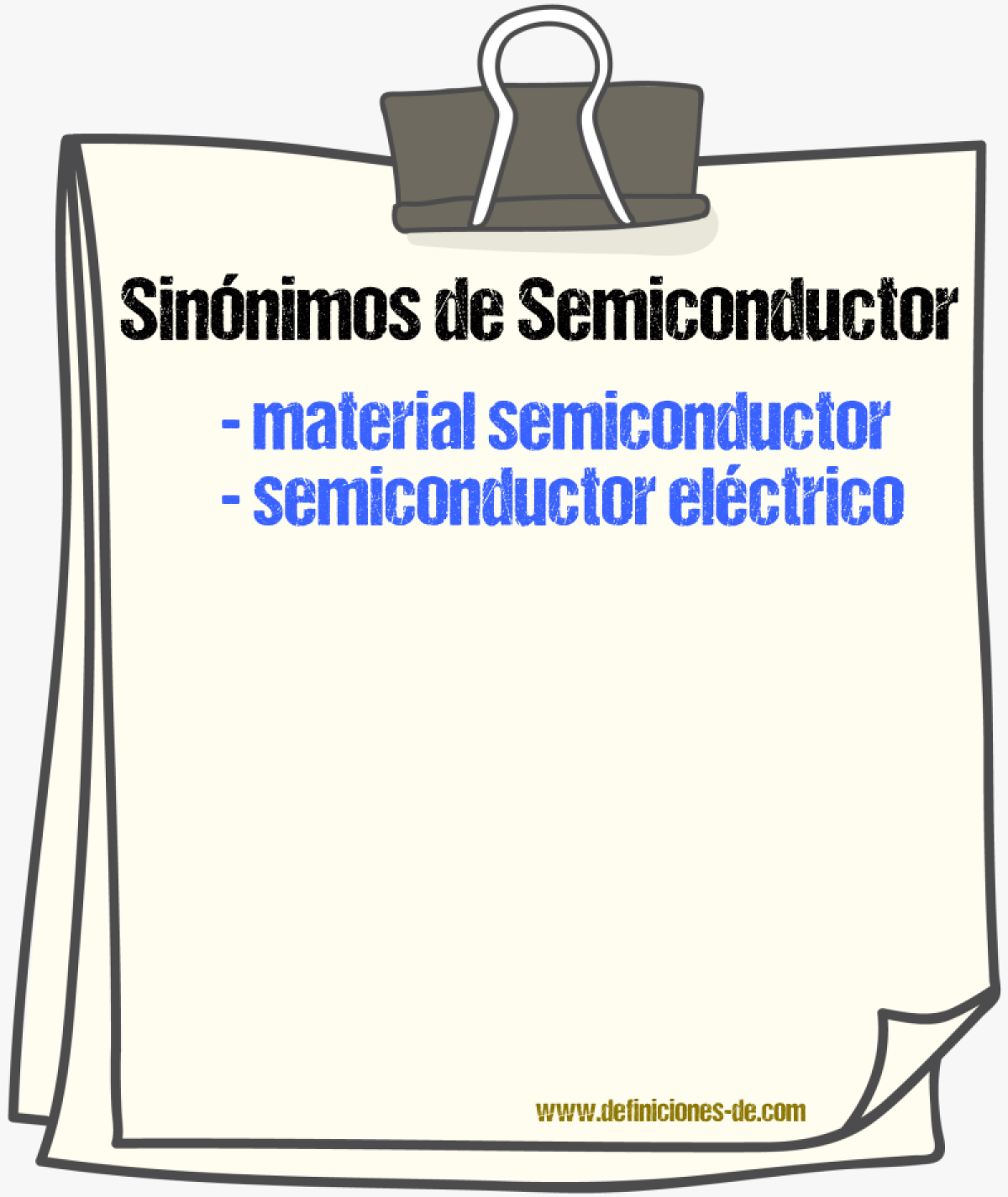 Sinónimos de semiconductor