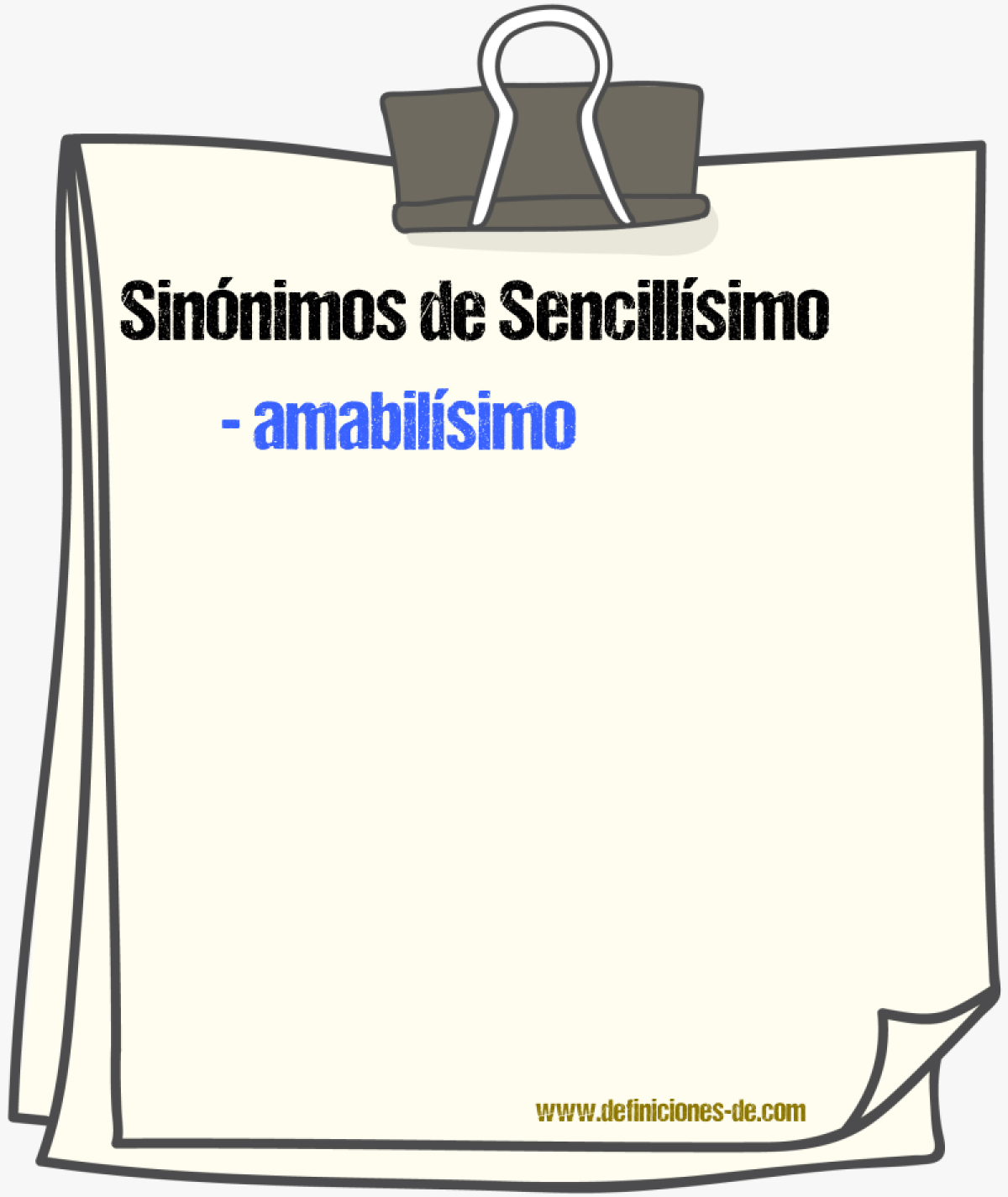 Sinnimos de sencillsimo